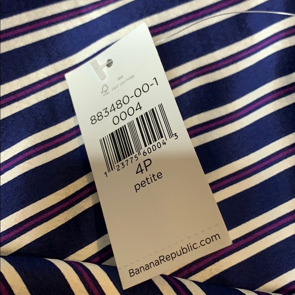 Banana Republic Striped Asymmetrical Skirt NWT - Picture 5 of 5
